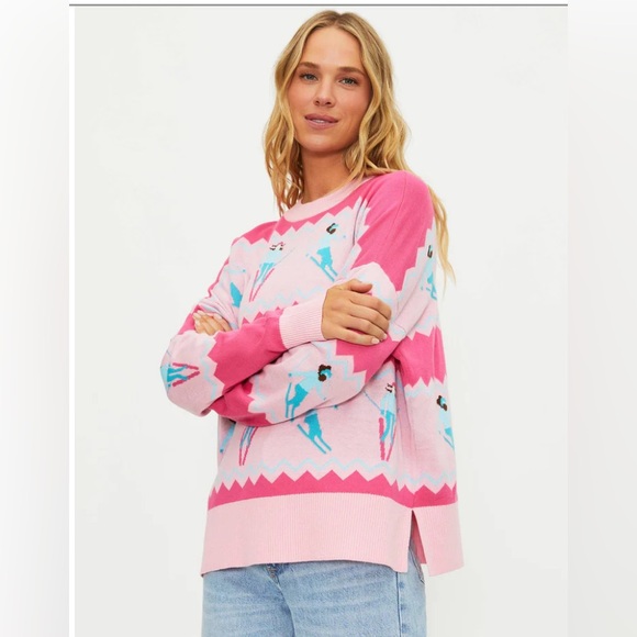 Anthropologie X Beach Riot Callie Sweater Chevron Skiers Anthropologie Exclusive - Picture 9 of 14